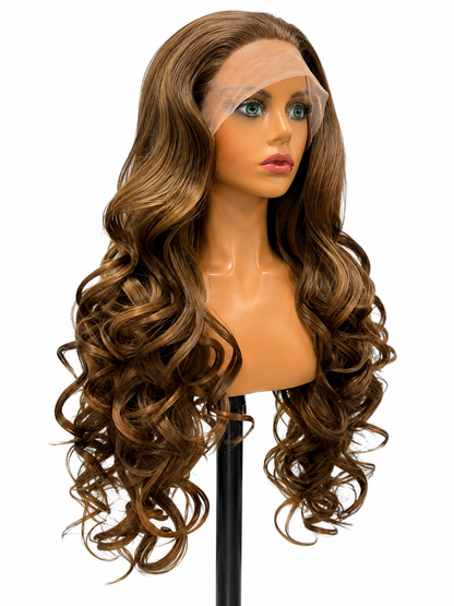 Valencia | Long Voluminous Curly Lace Front Wig