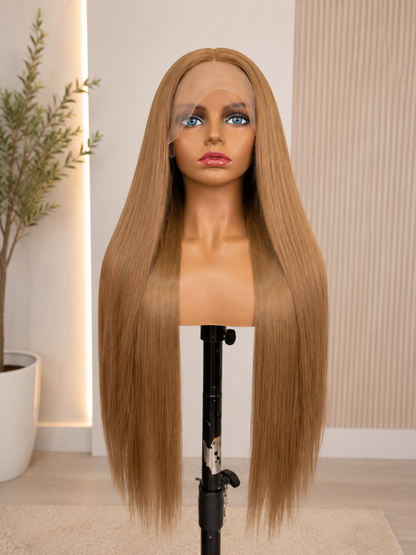Golden Hour | Long Straight Honey Blonde Lace Front Wig