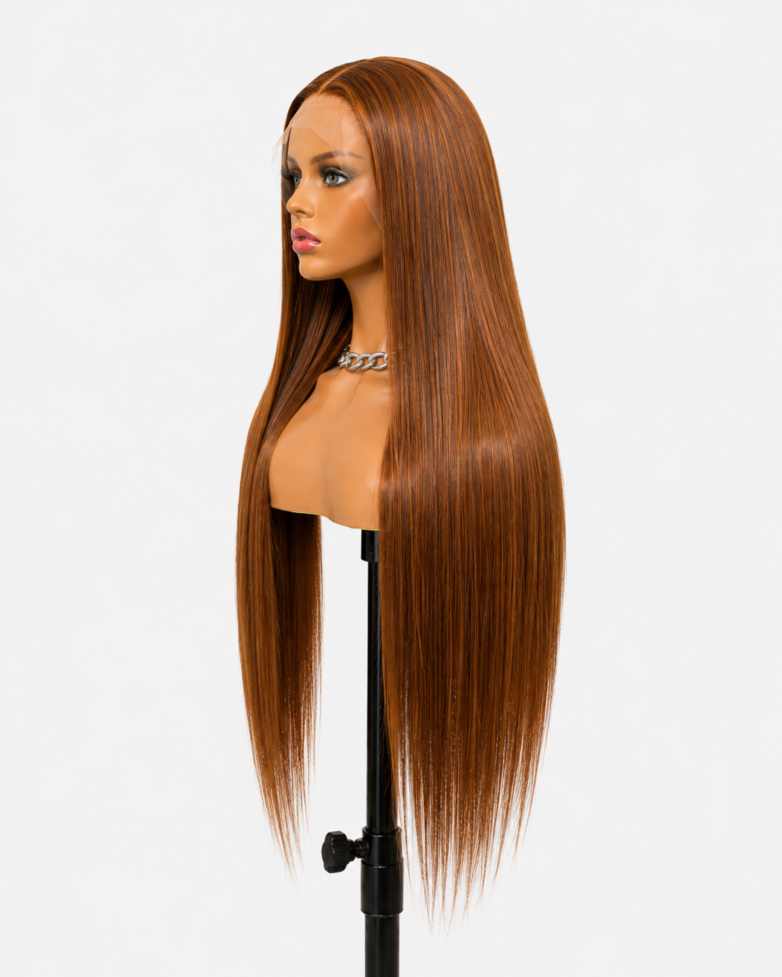 Harmony | Long Straight Cinnamon Brown Lace Front Wig