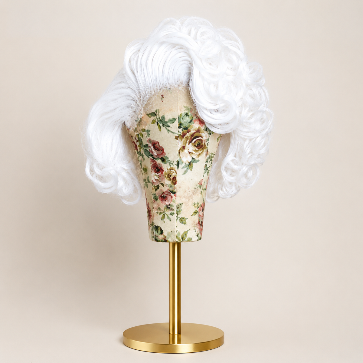 Pearl | 10" White Vintage Curly Lace Front Wig