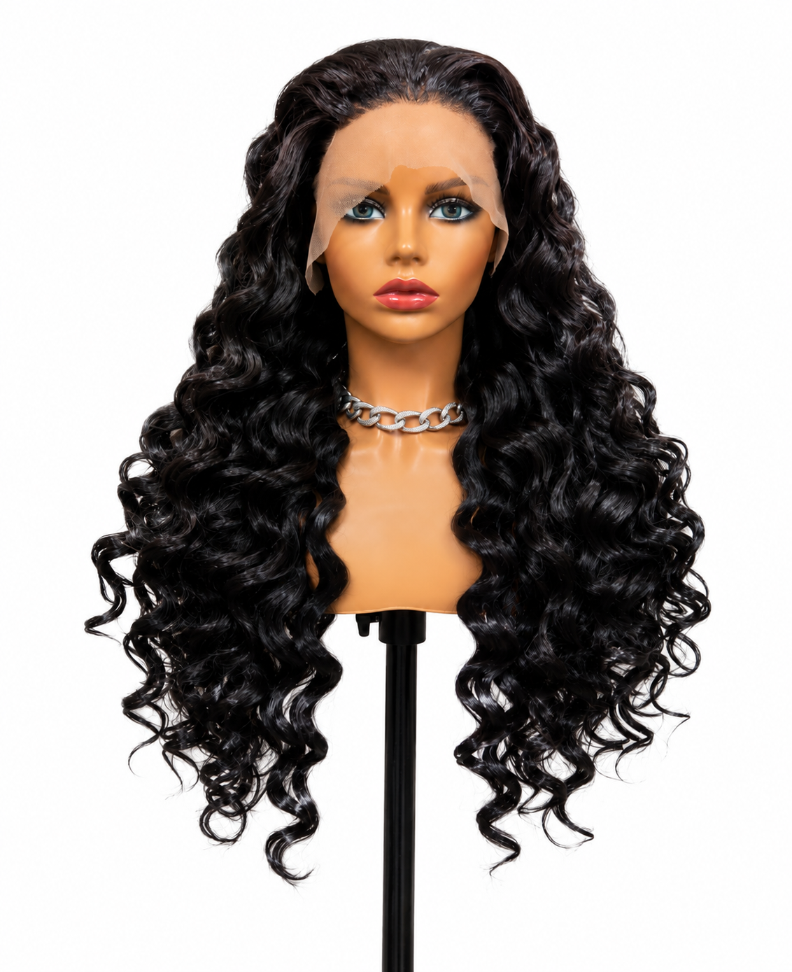 Serena | 24" Long Glam Curl Lace Front Wig