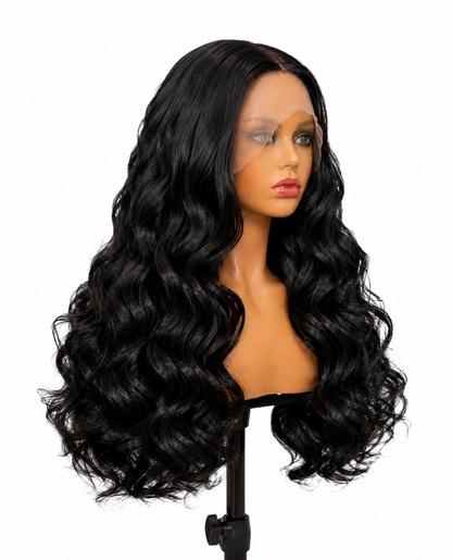 Midnight Glam | 24" Long Body Wave Lace Front Wig