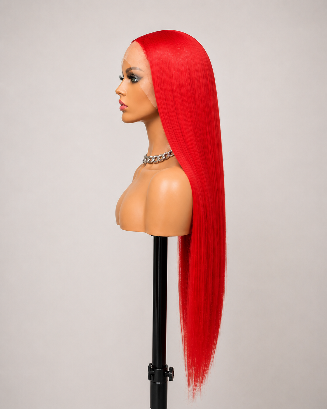 Scarlet | Long Straight Crimson Red Lace Front Wig