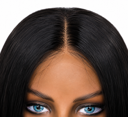 Nia | Classic Black Sleek Bob Lace Front Wig