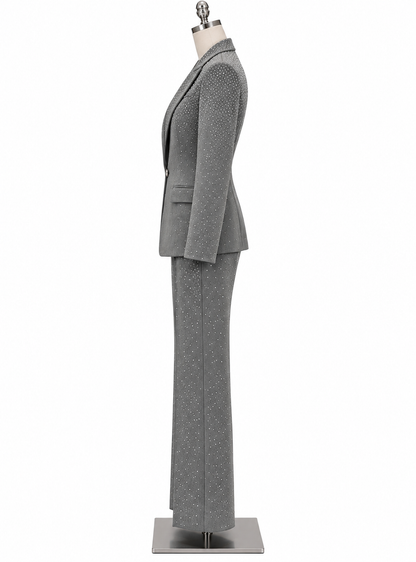 PRE-ORDER | Diamond Authority Embellished Suit Set