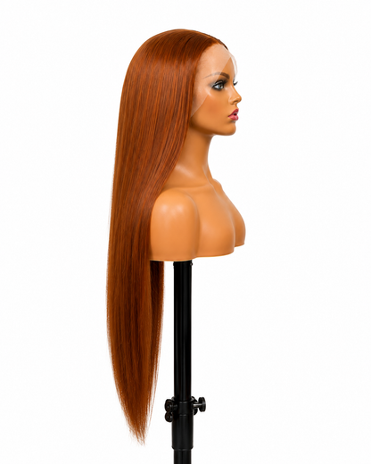Emberlyn | Long Straight Auburn Lace Front Wig