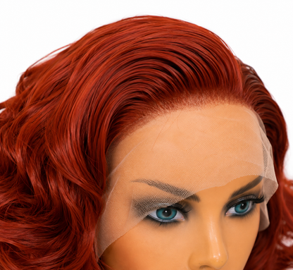 Marlowe | 12" Auburn Curly Bob Lace Front Wig