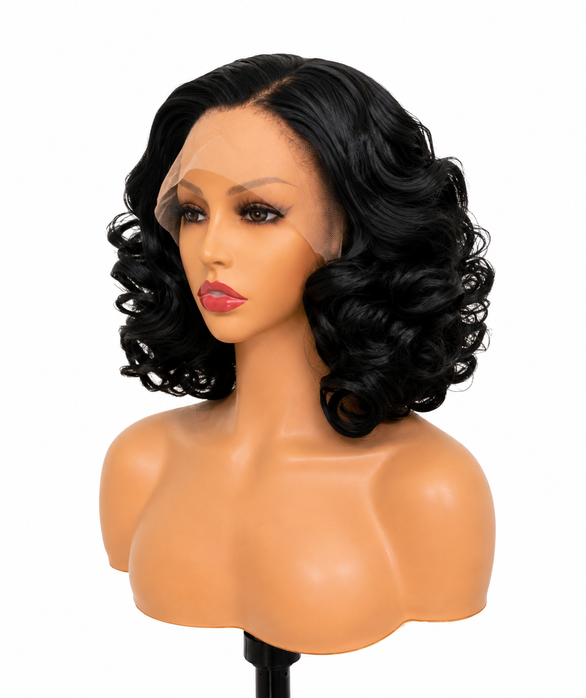 Vivienne | 12" Curly Bob Lace Front Wig