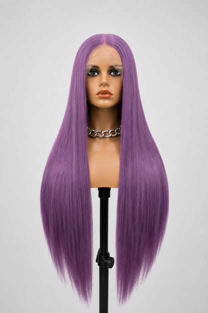 Purple Reign | 30" Long Straight Lace Front WIG