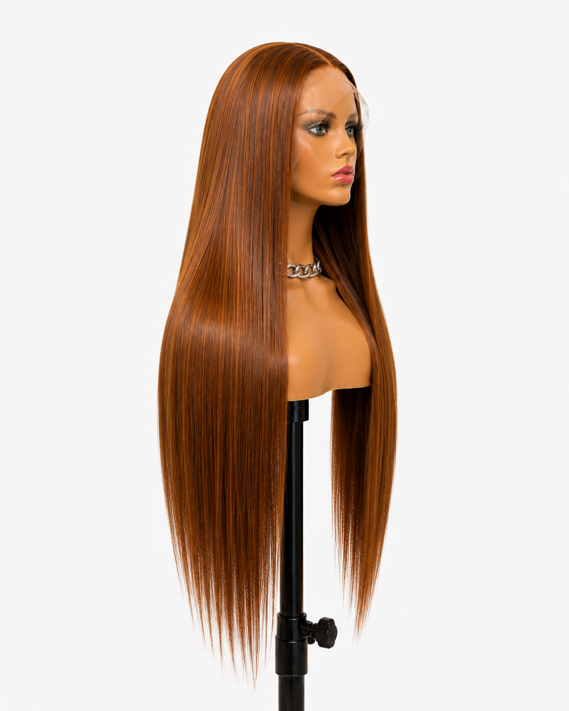 Harmony | Long Straight Cinnamon Brown Lace Front Wig