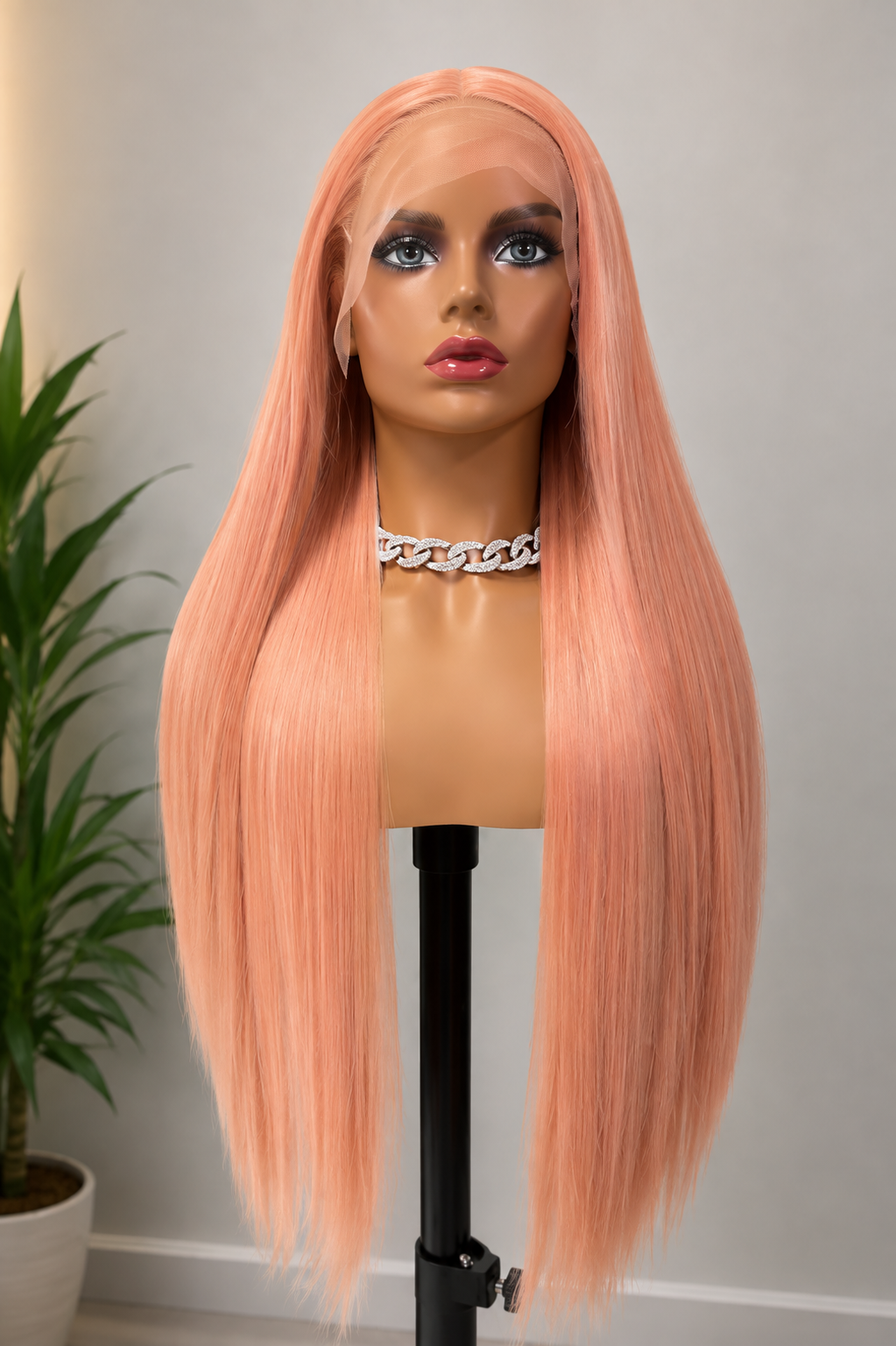 Pink Paradise | 30" Long Straight Lace Front Wig