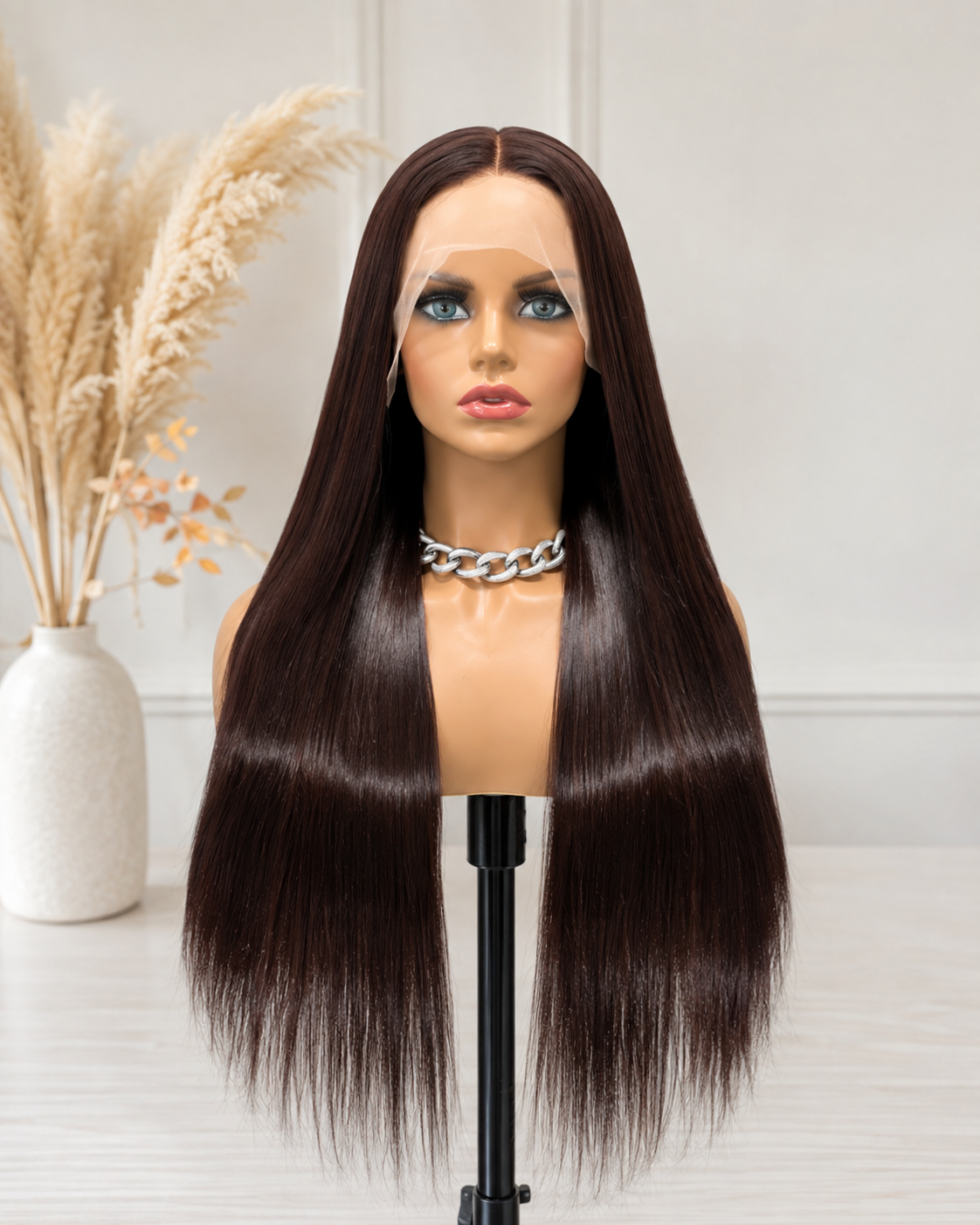 Legacy | Long Straight Deep Brown Lace Front Wig