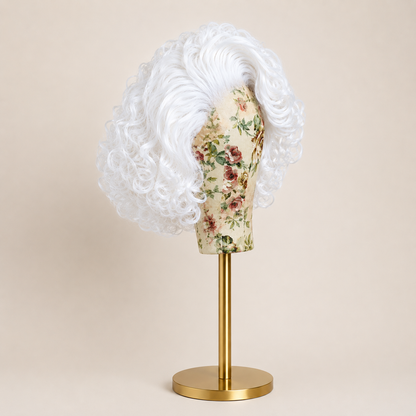 Pearl | 10" White Vintage Curly Lace Front Wig