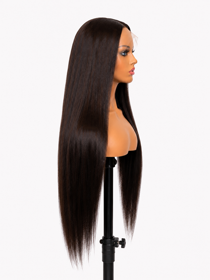 Velour | Long Straight Espresso Brown Lace Front Wig
